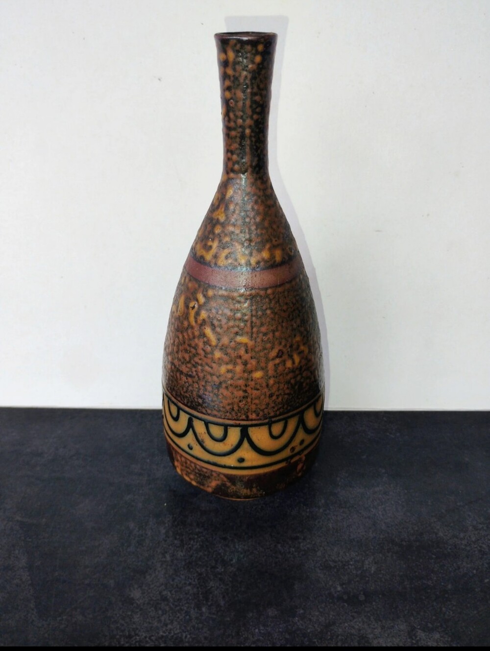 mid-20th-century Japanese Kenzan-Toen ceramic vase